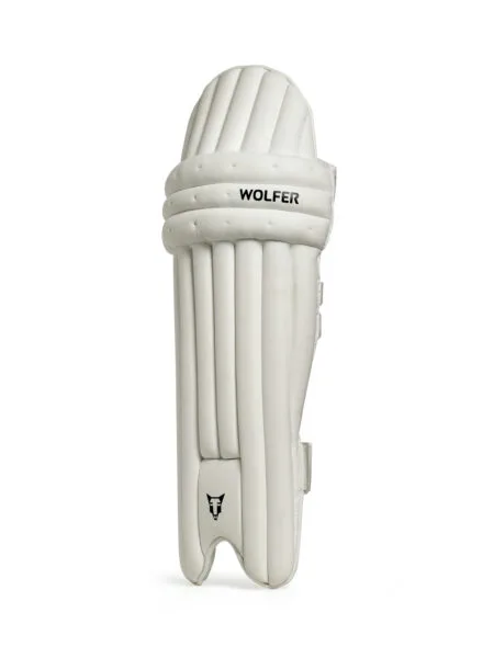 BULLWARK YOUTH CRICKET BATTING LEG GUARDS - WHITE