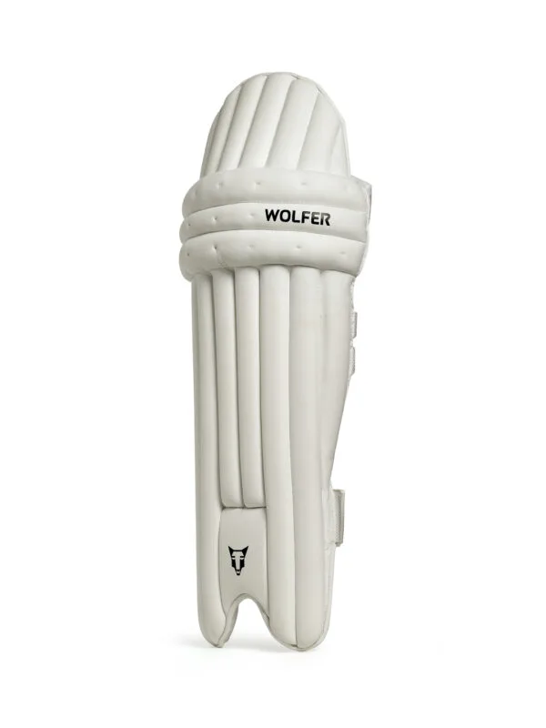 BULLWARK YOUTH CRICKET BATTING LEG GUARDS - WHITE