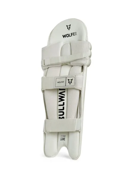 BULLWARK YOUTH CRICKET BATTING LEG GUARDS - WHITE - Image 2