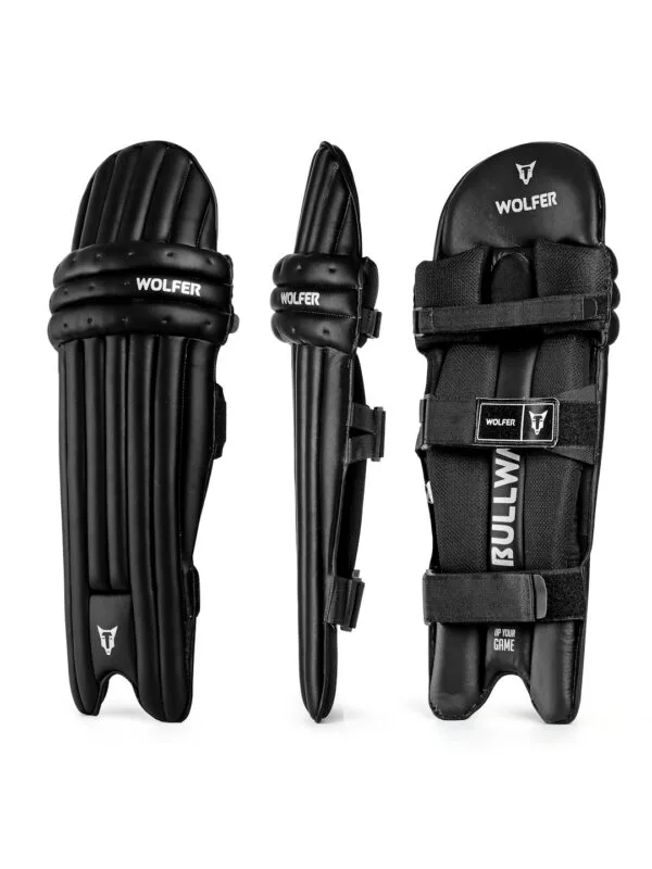 BULLWARK CRICKET BATTING LEG GUARDS - BLACK - Image 4