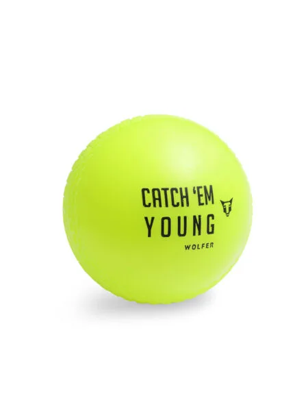 CRICKET WIND BALL PACK OF 6 - FLUORESCENT YELLOW - Image 4
