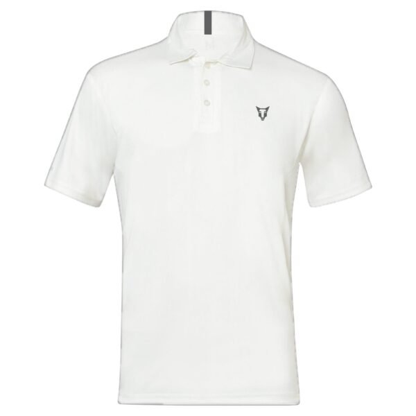 Wolfer Cricket Jersey | White with Silver Grey Logo on the Chest, Front View