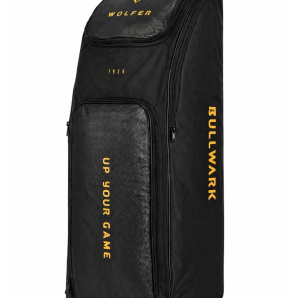 Bullwark Compact Duffle Royal Black Cricket Kit Bag – Inbuilt Bat Sleeves, Side Pad Compartments & Large Front Pocket