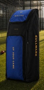 Bullwark India Blue Compact Duffle Cricket Kit Bag – Inbuilt Bat Sleeves, Side Pad Compartments & Large Front Pocket - Image 3