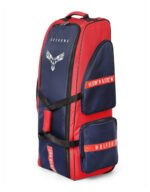 Goshawk English Blue Premium Stand-Up Wheelie Cricket Kit Bag | Bat Cave, Insulated Food Pocket and Large Main Compartment