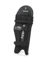 TUSKER PRO CRICKET BATTING LEG GUARDS - BLACK - Image 2