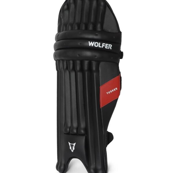 TUSKER PRO CRICKET BATTING LEG GUARDS - BLACK