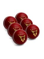 Wolfer Supreme County Leather Cricket Ball - Red, perfect for UK conditions. Best Red Leather Ball in UK, ideal for low bounce, grassy and damp conditions.