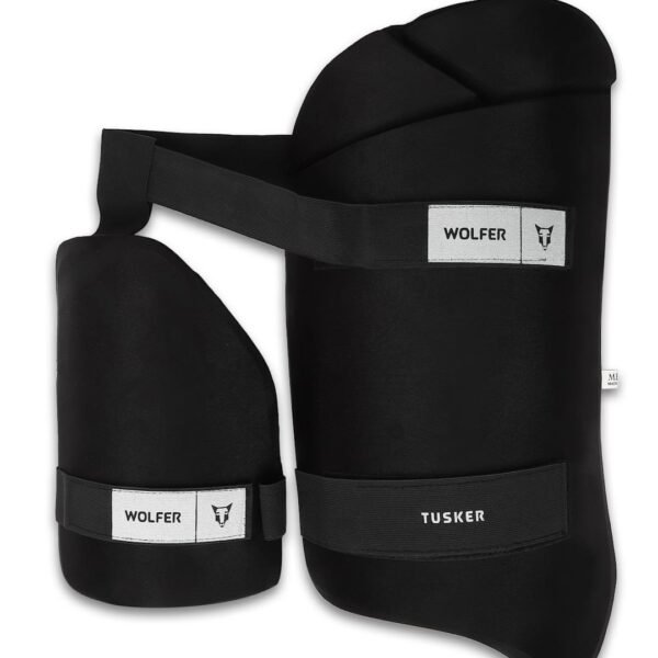 TUSKER YOUTH CRICKET THIGH GUARD - BLACK