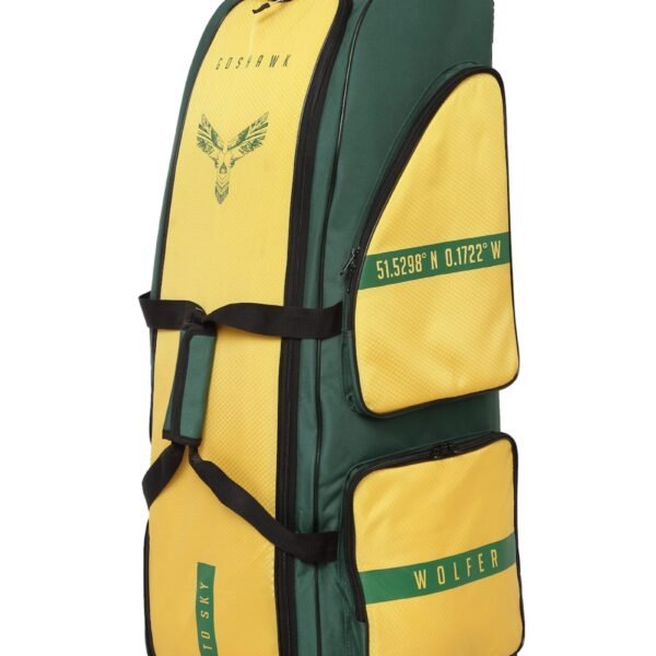 GOSHAWK STAND-UP WHEELIE CRICKET KIT BAG - OZ YELLOW