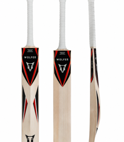 Wolfer Tigon Grade 1 English Willow Cricket Bat with Premium Red and Black Sticker