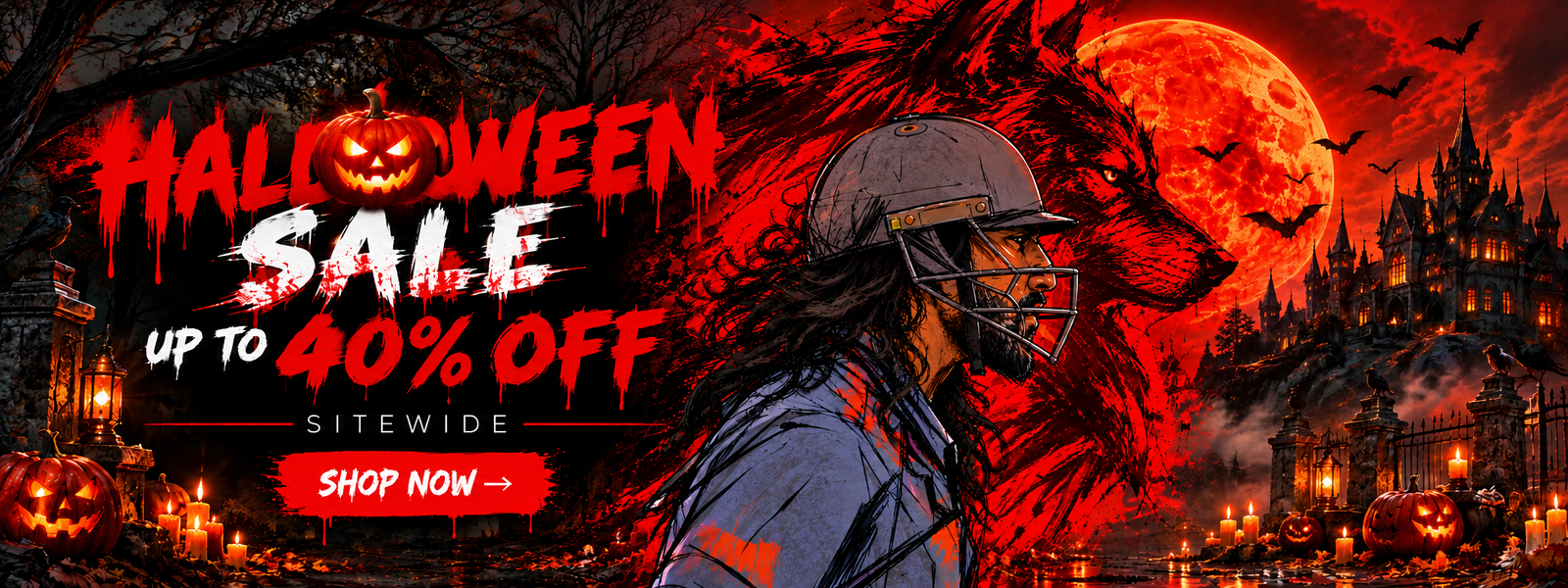 Wolfer Sports Gothic Halloween Sale