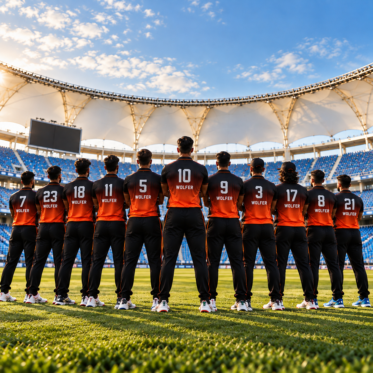 Wolfer custom made cricket jerseys